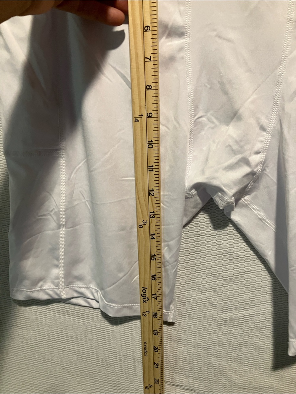 White Neleus Men's Athletic Performance Shorts with Side Pocket - Picture 5 of 12